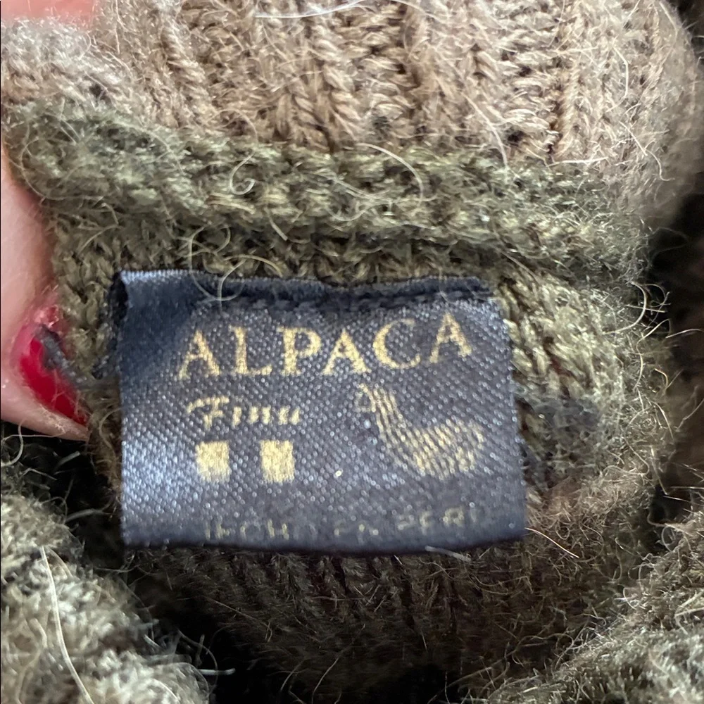 Olive Green Alpaca Sweater